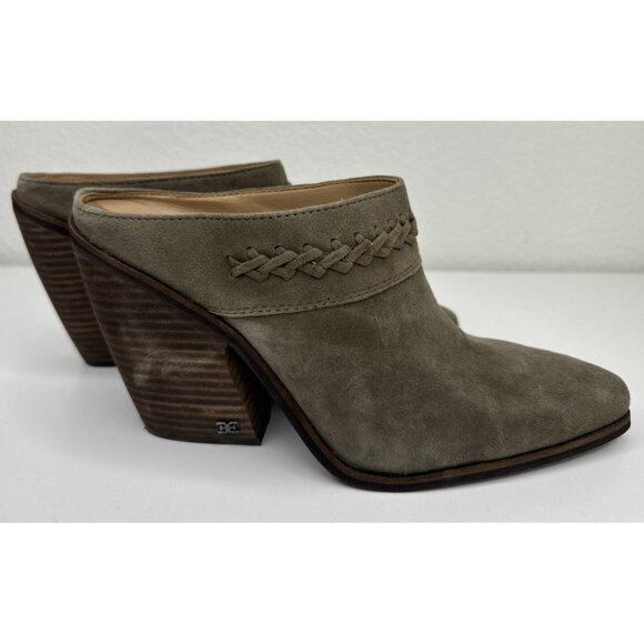 Sam Edelman Women's Alison Western Mule in Desert Olive Size 9 - Picture 6 of 14